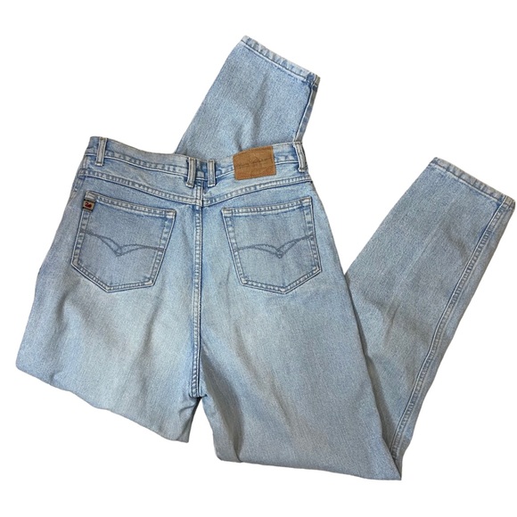 Gloria Vanderbilt 1990s Light Wash Vintage Denim High Waist Straight Jeans 14 - Picture 2 of 9